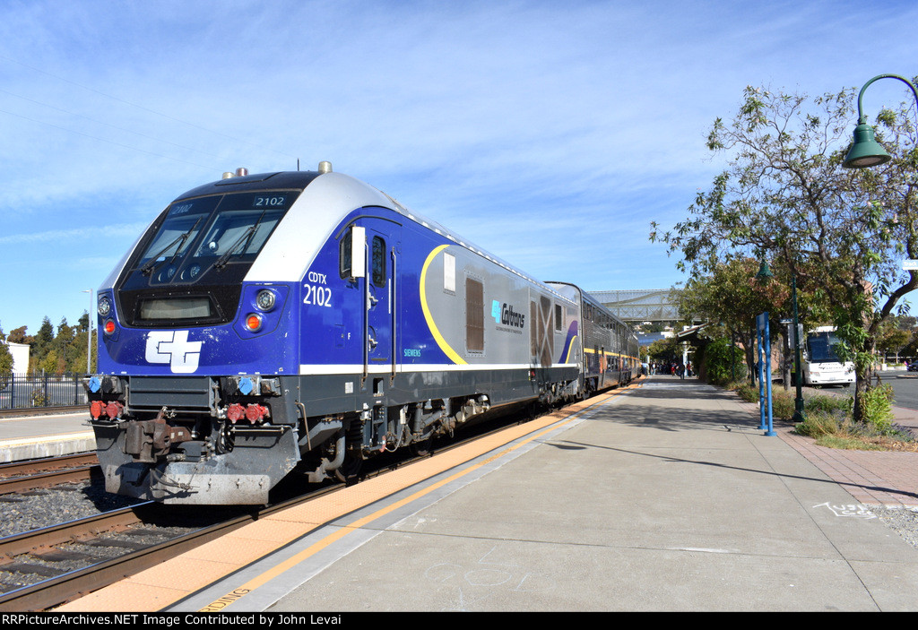 The 2102 pushing Train # 534 into MTZ Station